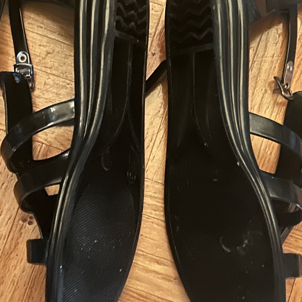 BCBG Black Strappy Sandals